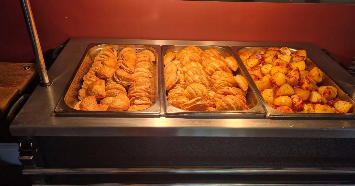 buffet style hot food