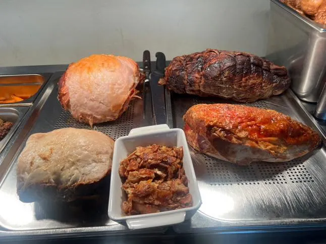 Our yummy carvery selection.